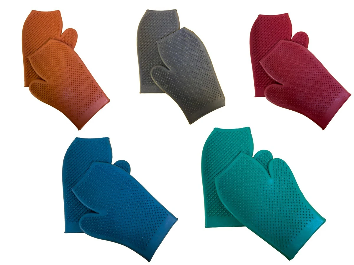 Rubber hot sale grooming mitt