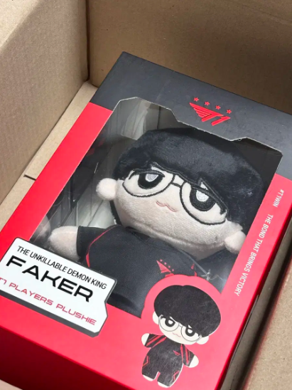 2024 Team T1 PLAYERS FAKER PLUSHIE Official Doll + Photocard SET