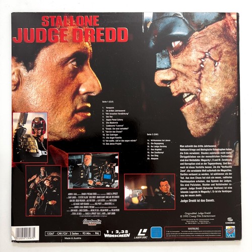 Laserdisc Judge Dredd PAL - Photo 2/2