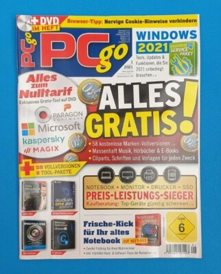 PC go  1/2021  mit  DVD NEU + ungelesen 1A abs. TOP
