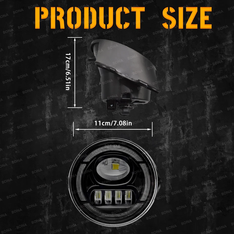 Luces antiniebla LED luces de parachoques para Ford Expedition 2007-2014 Ranger DRL 2008-2011 Foto 3 de 4