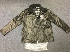 New EMPORIO & CO Italian Leather Jacket Black, Size M