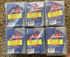 SafTgard Thick Toploaders 70 pt. Trading Card Holders Lot 6 Packs (25 Each Pack)