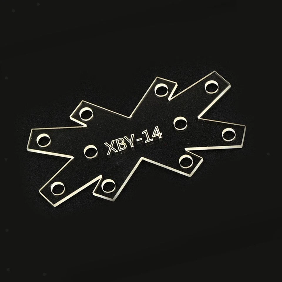 Schlüsselanhänger Schlüsselanhänger Acryl Leder Handwerk Muster Schablone