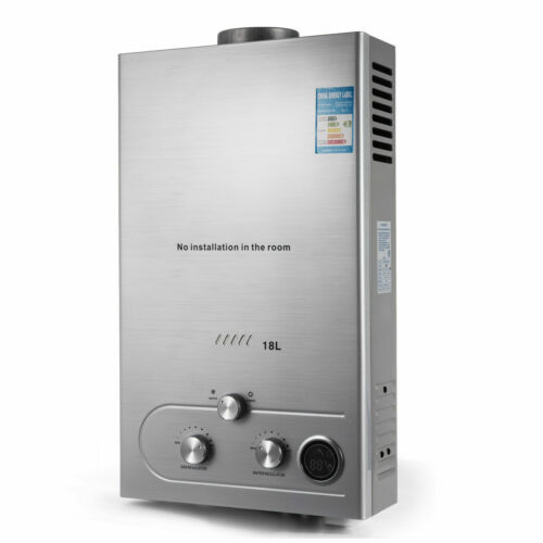 8/12/16/18L Chauffe-Eau Instantané à Gaz Butane avec Douche INOX - Afbeelding 3 van 16