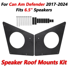 6.5" Speaker Roof Mounts w/ Mounting Hardware Kit For Can Am Defender 2017-2024