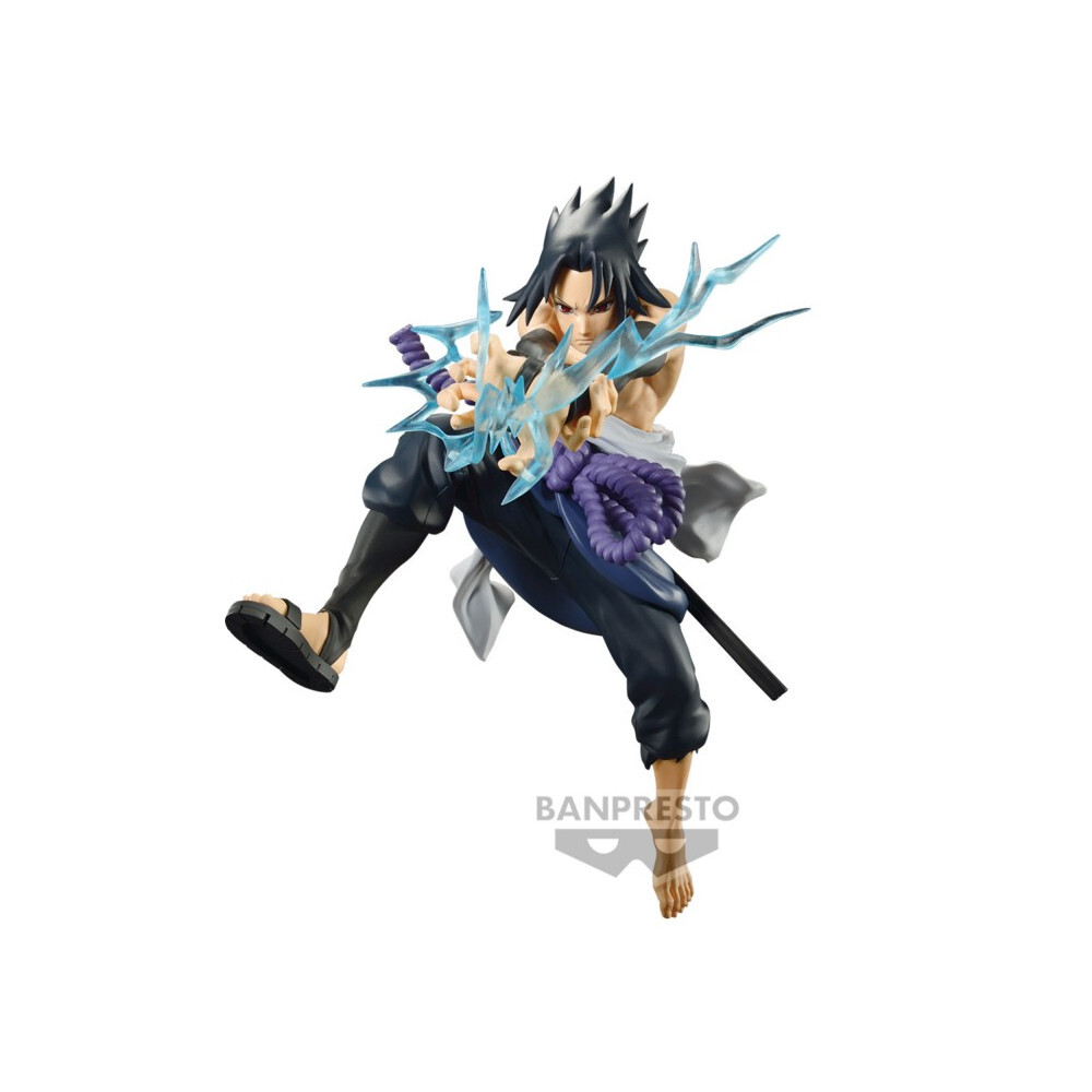 Figurine Naruto Sasuke Vibration Stars Banpresto sans Défaut de Peinture avec Socle Stable