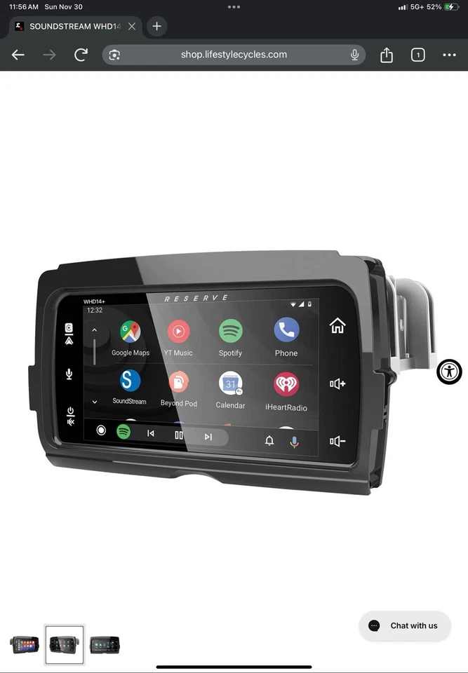 Soundstream Reserve HDHU14+ Radio for Harley Davidson/ Inc. RR2 Module unlocked - Image 2 of 3