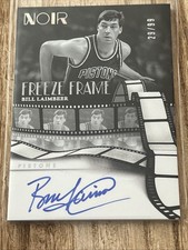 2024-25 Panini Noir Bill Laimbeer Freeze Frame Signatures /99 #FFS-BLA PISTONS
