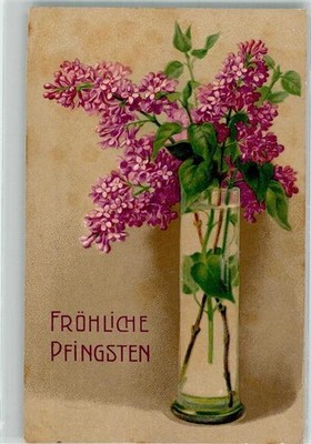 39904967 - A Glass Vase with Purple Lilac Pentecost 1912