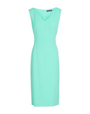 Dolce & Gabbana Cady Midi Dress Bodycon Seafoam Turquoise IT 42 US 6 NWT