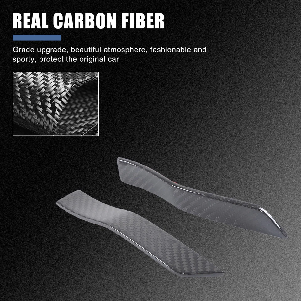 Adornos de placa de marcador lateral de guardabarros de fibra de carbono real para Subaru WRX/STI 2015-21 Foto 4 de 4