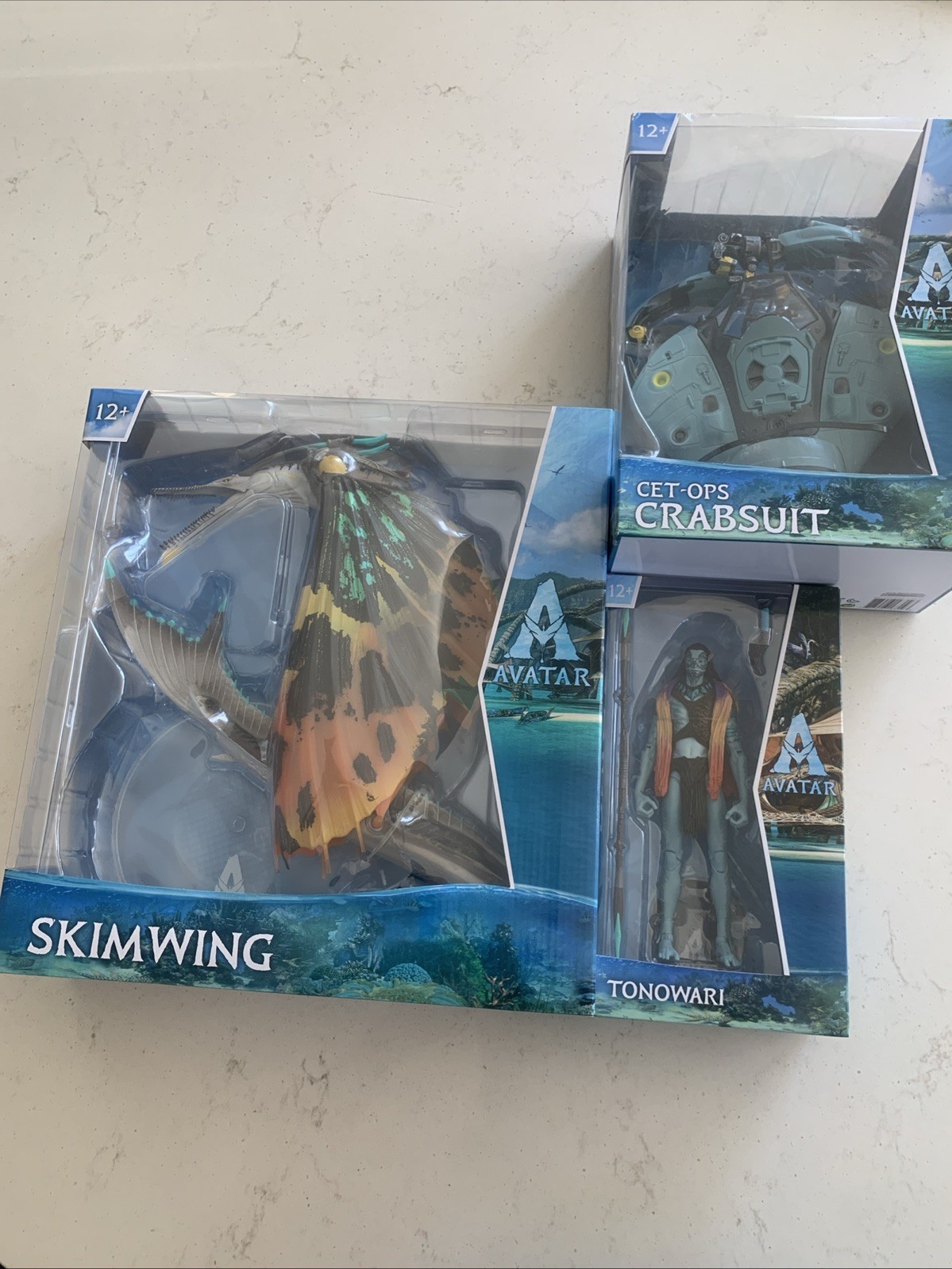 3-McFarlane Toys Avatar The Way Of The World Skimwing Tonowari &CTE-OPS CRABSUIT
