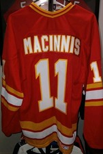 VINTAGE #11 AL MacINNIS Calgary FLAMES Off. Lic. ROOKIE CCM Jersey, Sz Men's XL