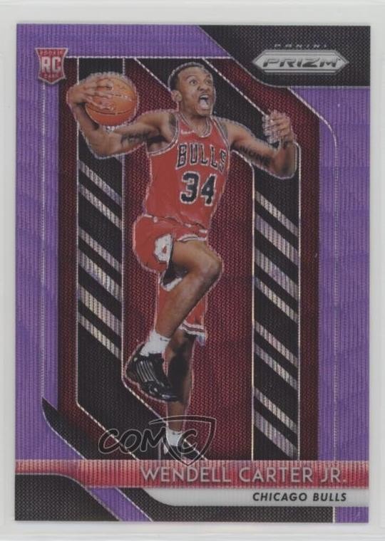 2018-19 Panini Prizm Purple Wave Prizm Wendell Carter Jr #80 0nr3
