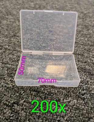 Großpackung 200 x Kunststoffboxen Klappdeckel 70x50x15 mm Neu Basteln Perlen Aufbewahrung 