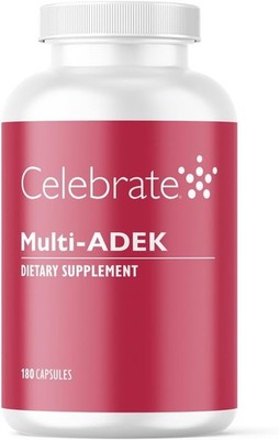 Celebrate Vitamins Multi ADEK Bariatric Multivitamin Iron Free, Easy to Swallo