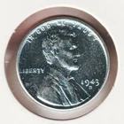 1943 WWII Lincoln Wheat Steel Penny Collectible US Collection Very Good War Coin
