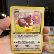 Pokémon Eevee Jungle 1st Edition 51/64 1999 Wizards 50 HP Common