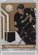 2013-14 Totally Certified Materials Gold 13/25 Corey Perry #TC-CPE Patch f0l