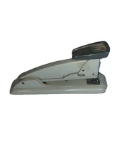 Swingline Stapler Art Deco Design Industrial Gray Long Island 8.5 Inch Vintage