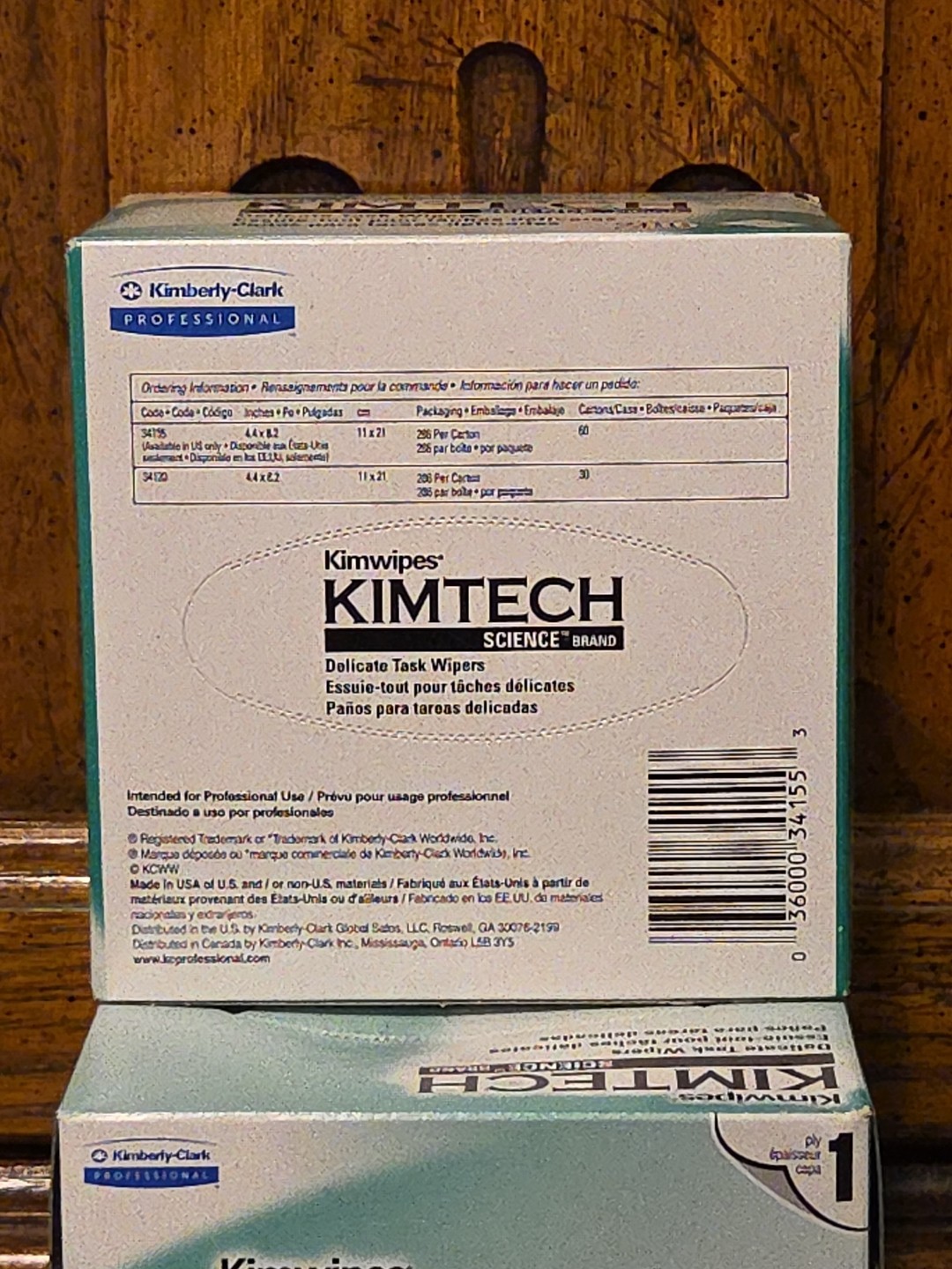 2-Pack Kimtech Science Kimwipes Delicate Task Wipers #34155, 280 Wipes Each