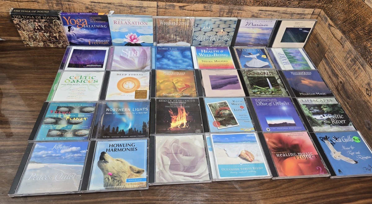 Lot of 30+ Meditation Relaxation CDs Spa Sleep Nature Ambient