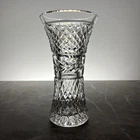Waterford Crystal Glandore Vase Fluted Hourglass Shape 6” Vintage Irish