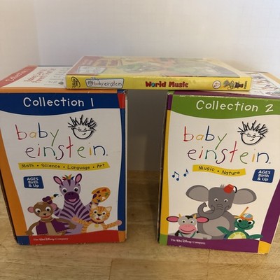 Disney Baby Einstein 19 DVD Lot Learning World Music Art Words Collection 1 2