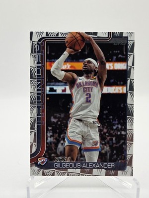 2025-26 Topps Basketball #115 Shai Gilgeous-Alexander Tip Off Parallel Thunder
