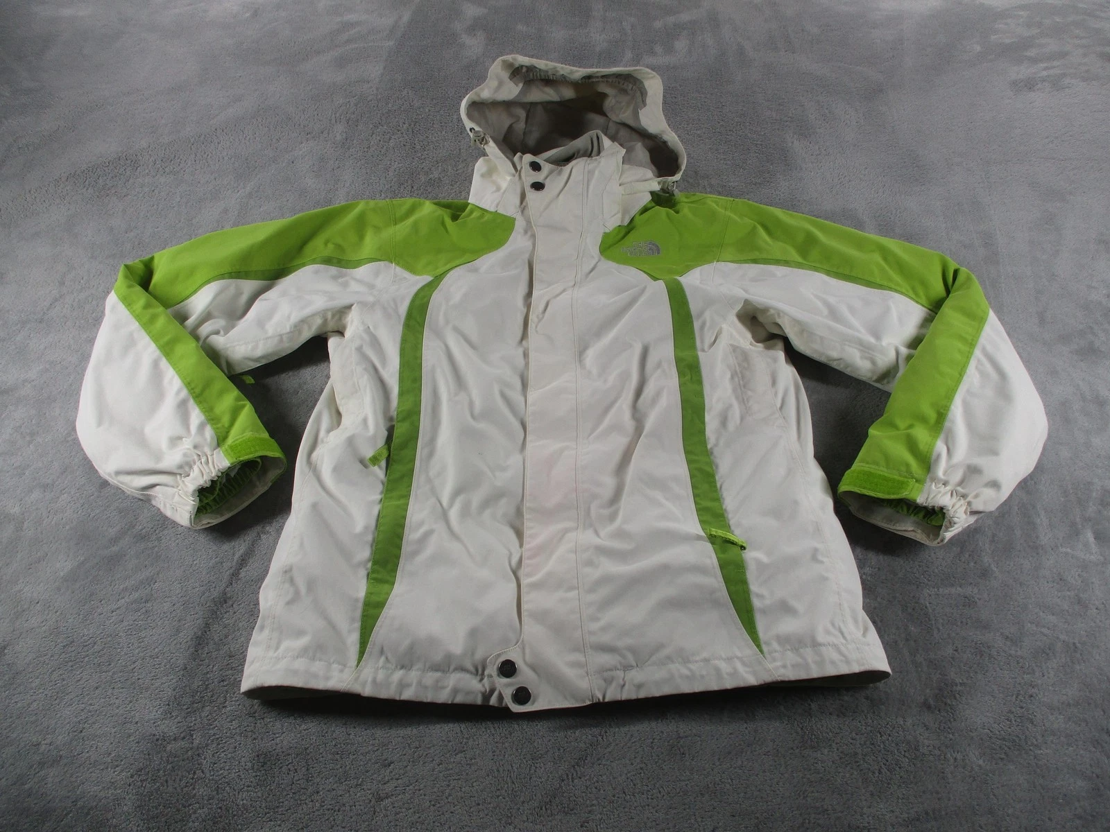 The North Face Jacket Womens Medium White Green HyVent Hooded Insulated Ski
Opens in a new window or