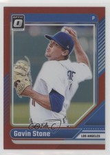 2024 Panini Donruss Optic Red Prizm 23/99 Gavin Stone #49 1cx3