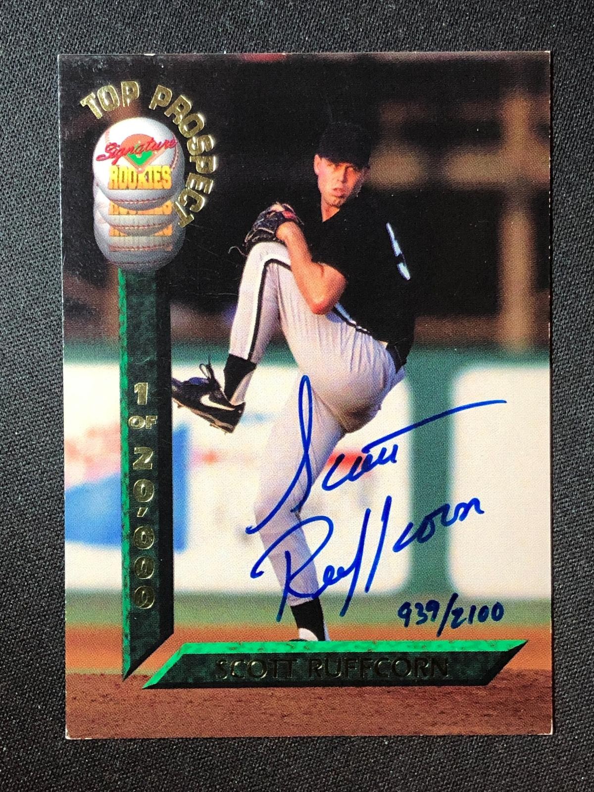 1994 Signature Rookies Draft Picks #T6 Scott Ruffcorn Signatures #/2100