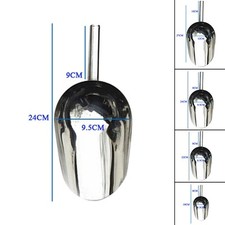 Metal Ice Scoops Shovel Tools Stainless Steel Kitchen Sugar Flour 8/9/10/11"
