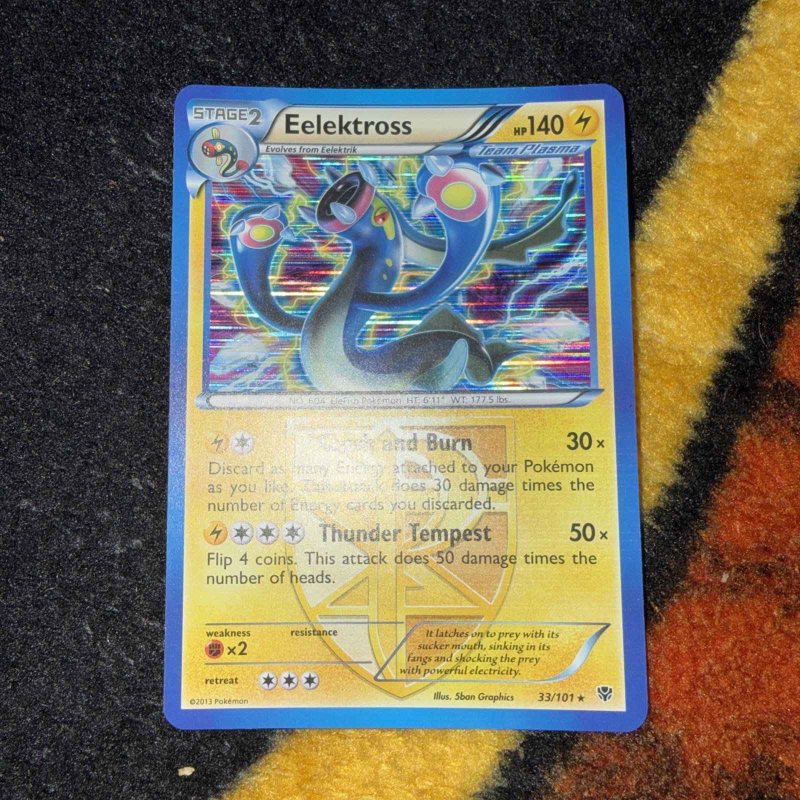 The Pokemon Company Eelektross 33/101 Plasma Blast 2013 Holo Rare