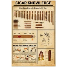 Cigar Knowledge Guide Chart Poster