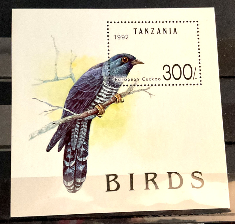 TANZANIA - 1992   BIRD ~ EUROPEAN CUCKOO             s/s       mnh       #25180