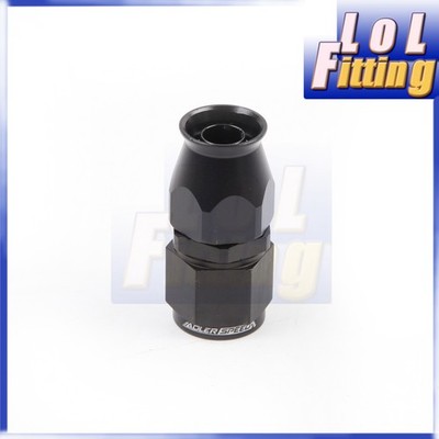 US SHIP Aluminum AN10 -10AN Straight PTFE Hose End Swivel Fitting Adapter Black