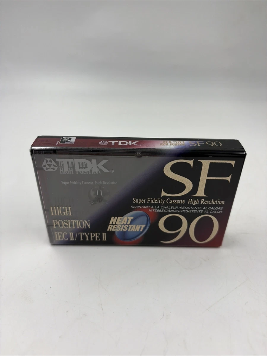 TDK SA-X90 High Position IEC II TYPE II Chrome Blank Audio Cassette Tape SEALED - Foto 5