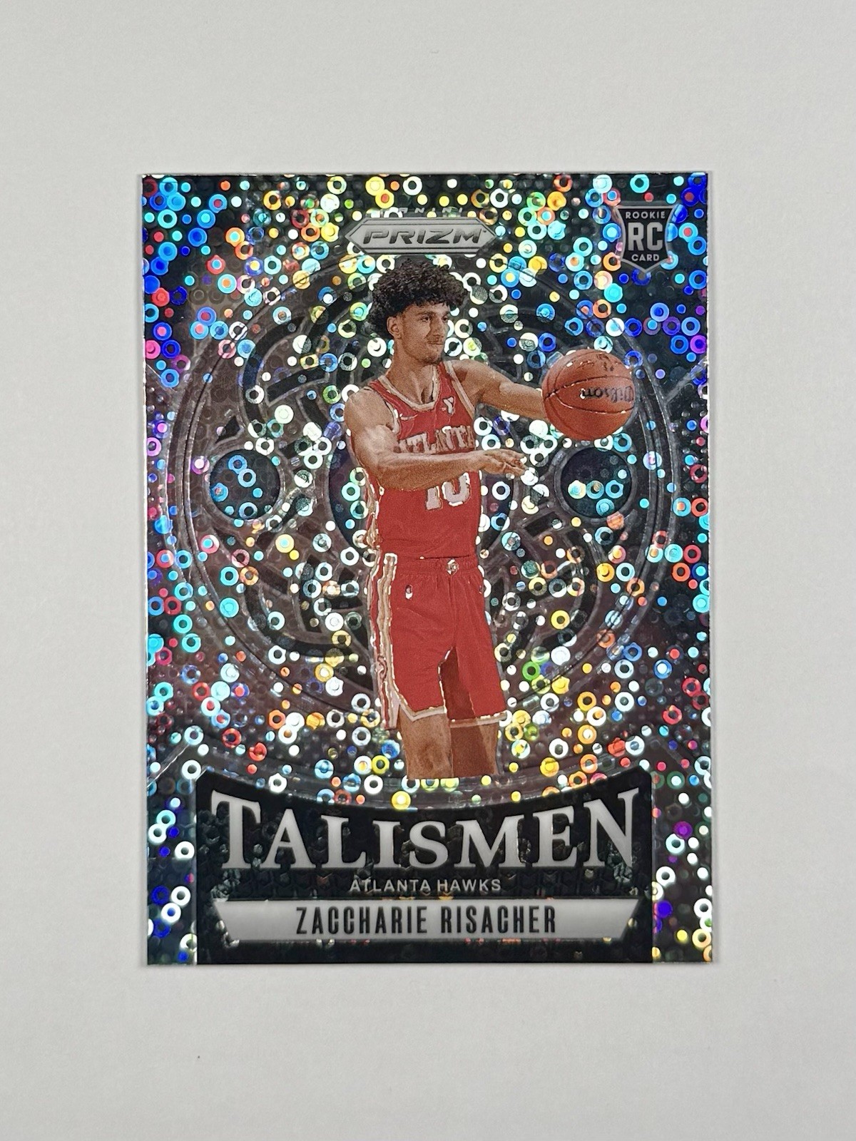 2024-25 Panini Prizm - Talismen Zaccharie Risacher #8 Fast Break Prizm (RC)