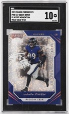 2021 PANINI CHRONICLES PLAYOFF MOMENTUM ROOKIES #PMR37 ODAFE OWEH #/10 SGC 10 GM