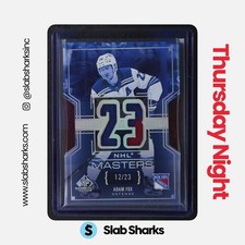 2025 UPPER DECK SP GAME USED #NM-40 ADAM FOX NHL MASTERS PATCH /23