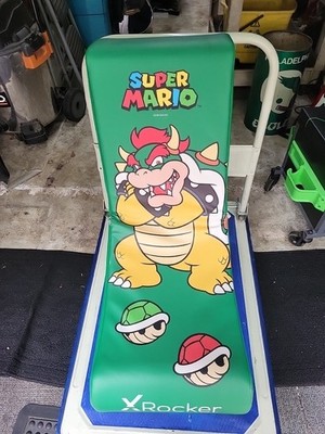 Super Mario Bowser X Rocker Gaming Chair Foldable Floor Rocker Rare Nintendo HTF
