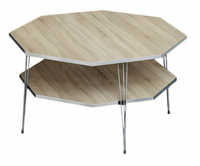 Eleganter Brauner Couchtisch Aus Holz Mit Stilvollem Design
