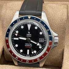 2024 YEMA SUPERMAN GMT  AUTOMATIC PEPSI MENS WATCH FULL SET DIVERS RARE