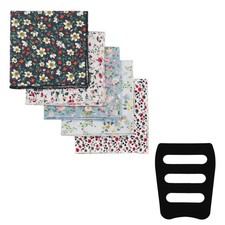 Cotton Floral Handkerchiefs Men Pocket Square With Holder Wedding Suit 5 PCS