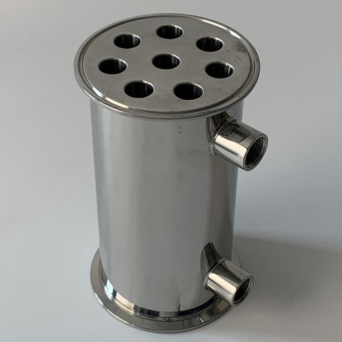 4" Tri Clamp Dephlegmator Condenser for Moonshine Reflux Still Column w 1/2" npt