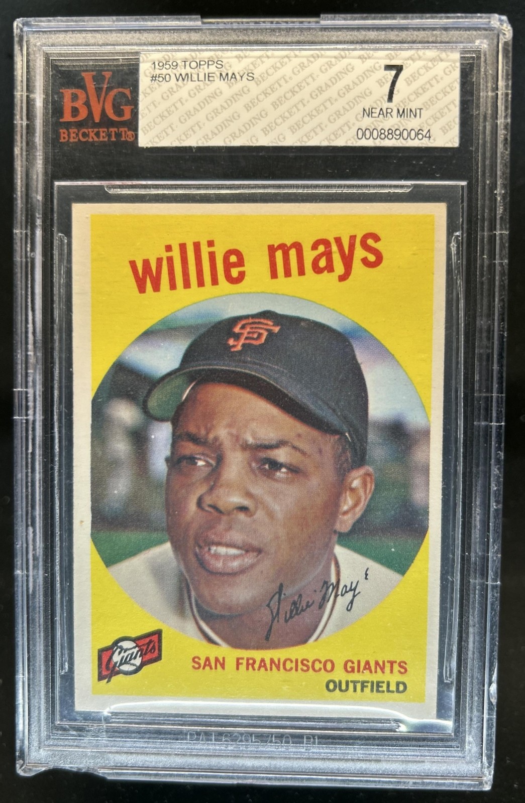 1959 Topps Willie Mays #50 Giants BVG 7