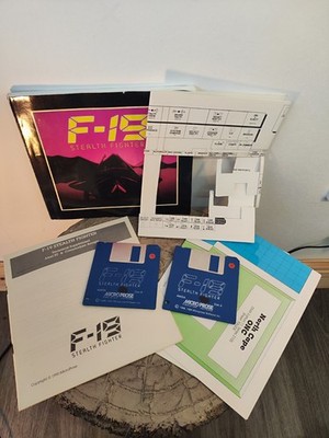 F-19 Stealth Fighter Amiga Big Box - MicroProse - CIB komplett - sehr guter Zustand