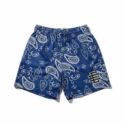 Eric Emanuel EE Paisley Mesh Shorts Blue White Size S New | eBay